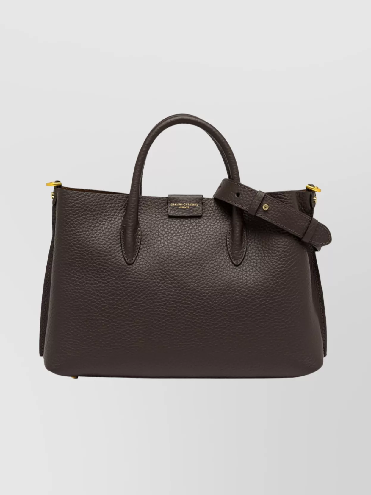 Gianni Chiarini Textured Leather Clutch Bag Top Handles