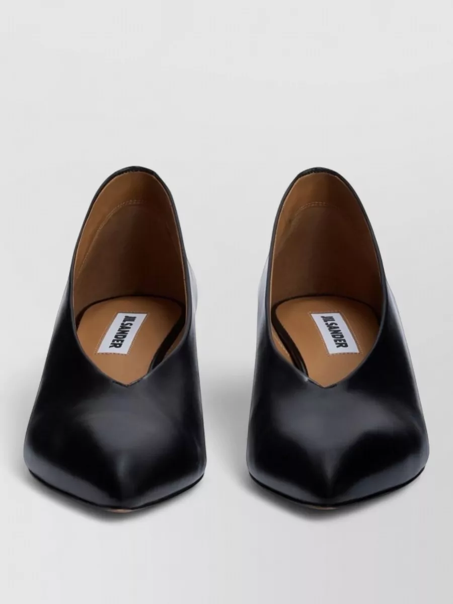 Jil Sander Leather Pointed-Toe Pumps