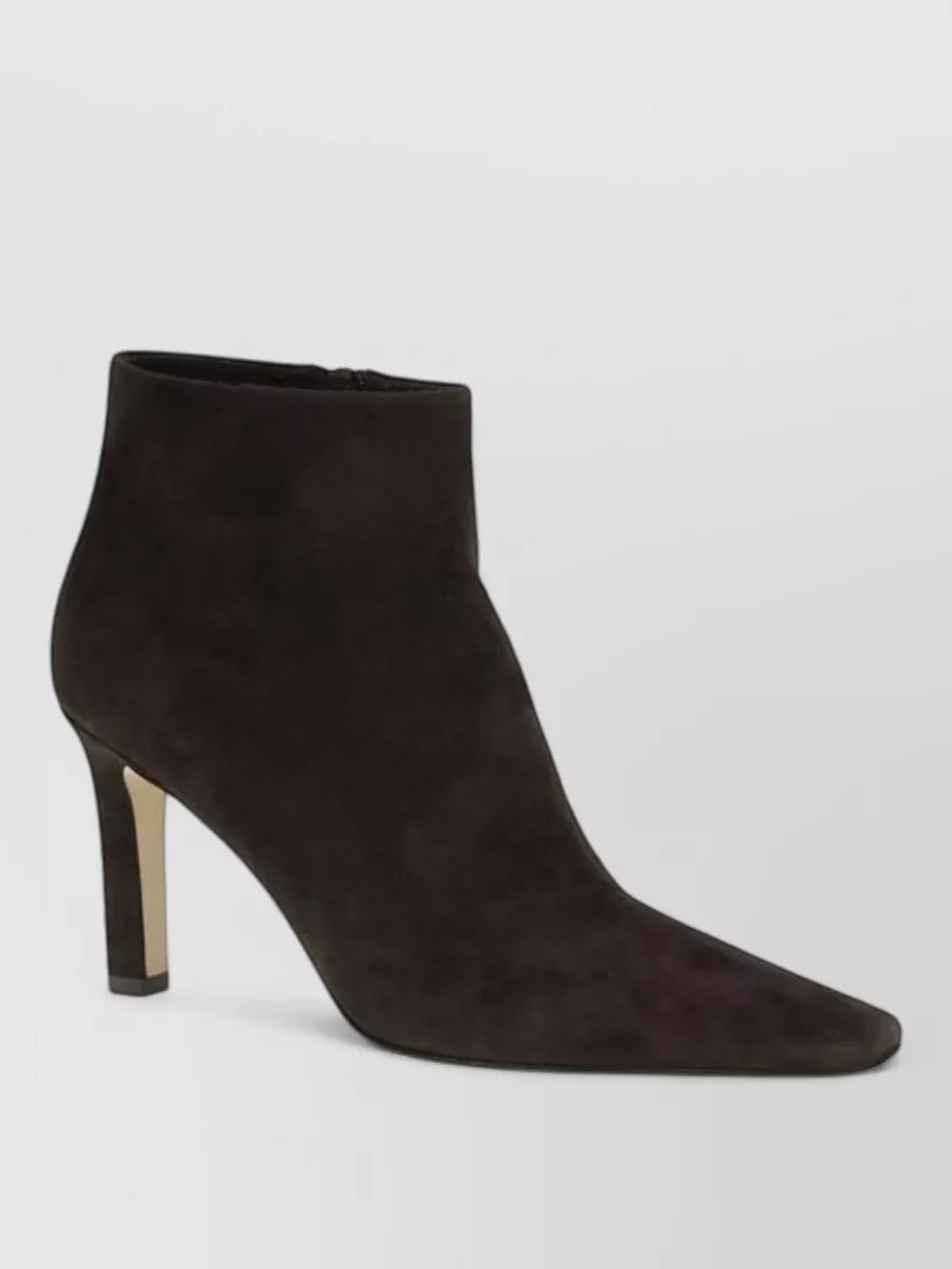 The Row lamb leather ankle boots