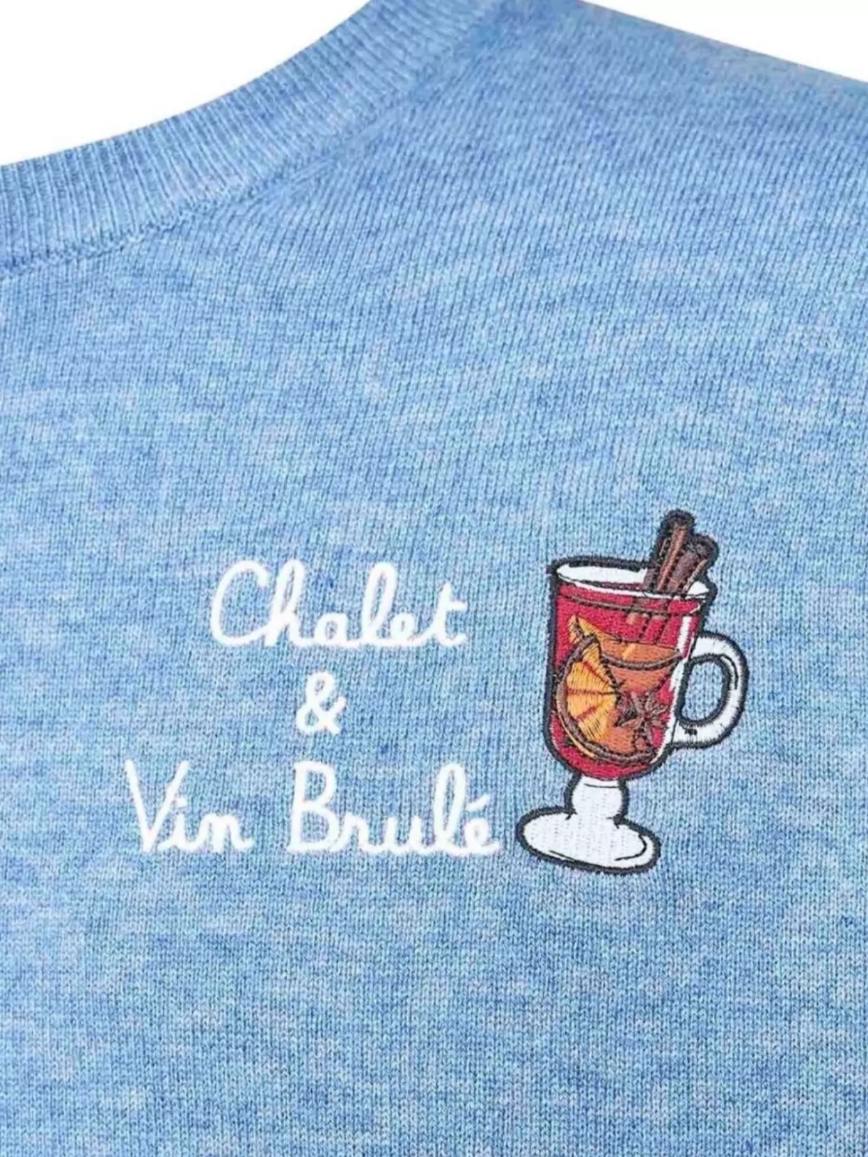Mc2 Saint Barth Crew Neck Sweatshirt With Long Sleeves And Embroidery