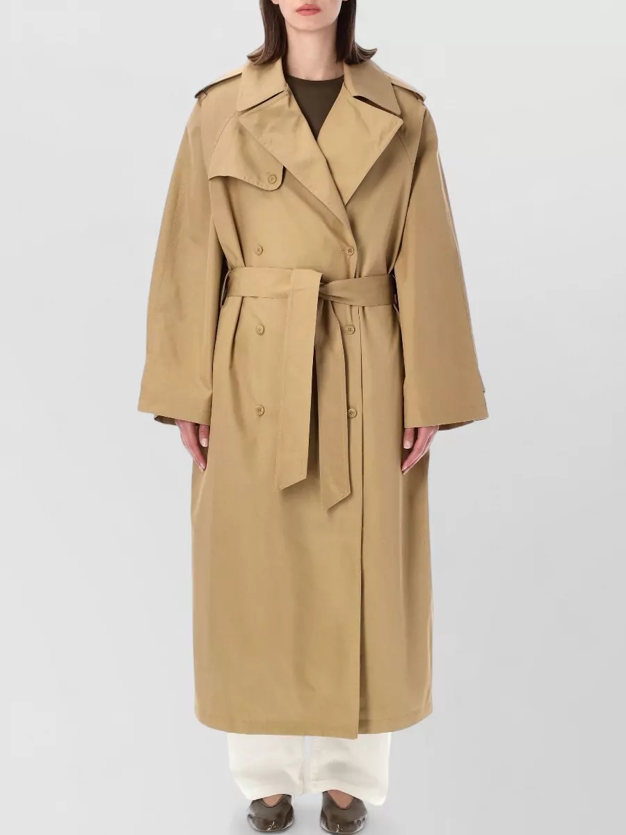 The Frankie Shop cotton oversized trench coat