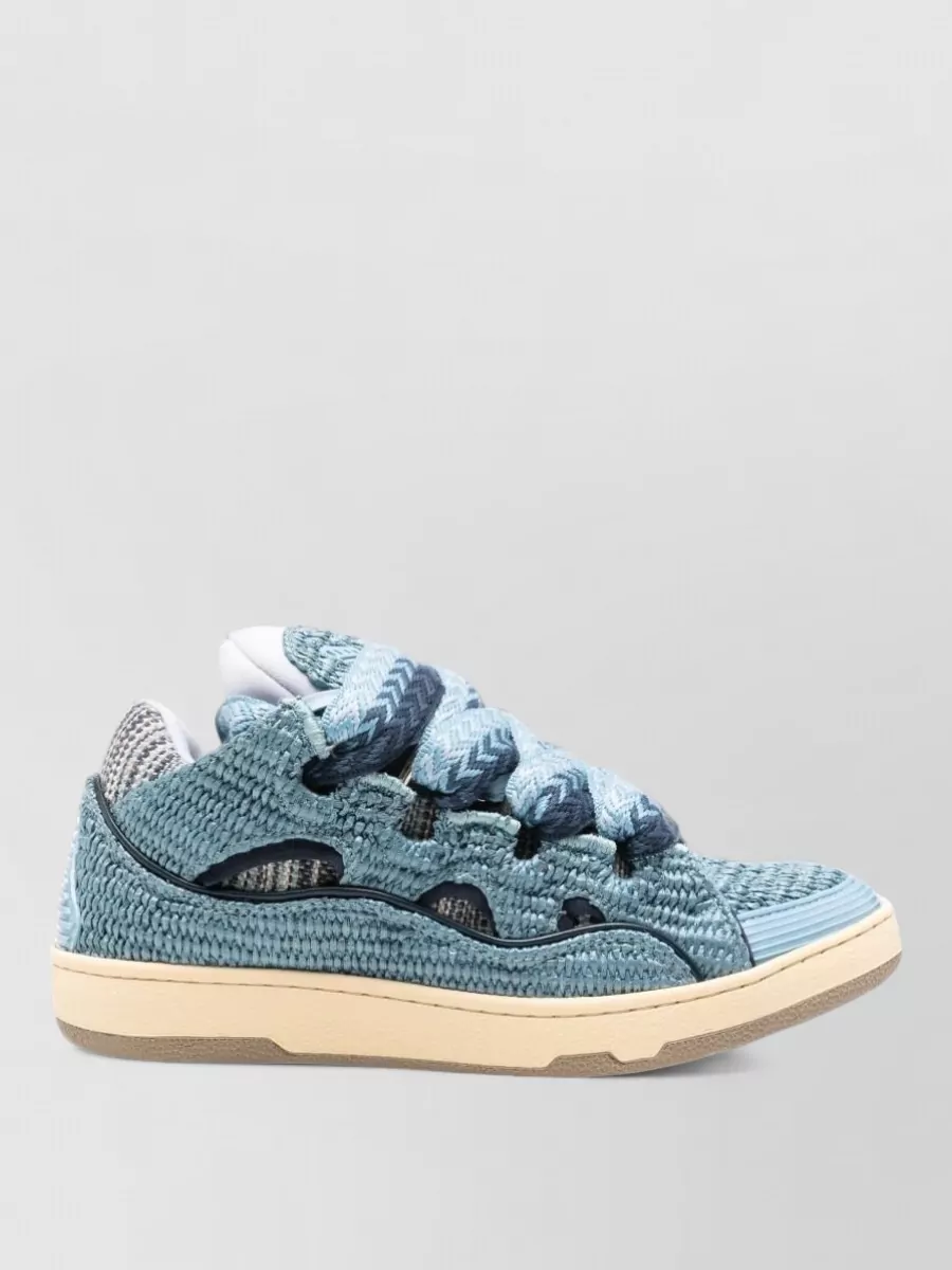 Lanvin Paneled Low-Top Sneakers