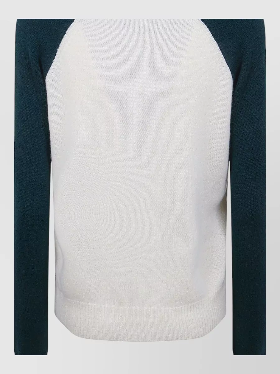 Sporty & Rich Cashmere Wool Baseball Sweater