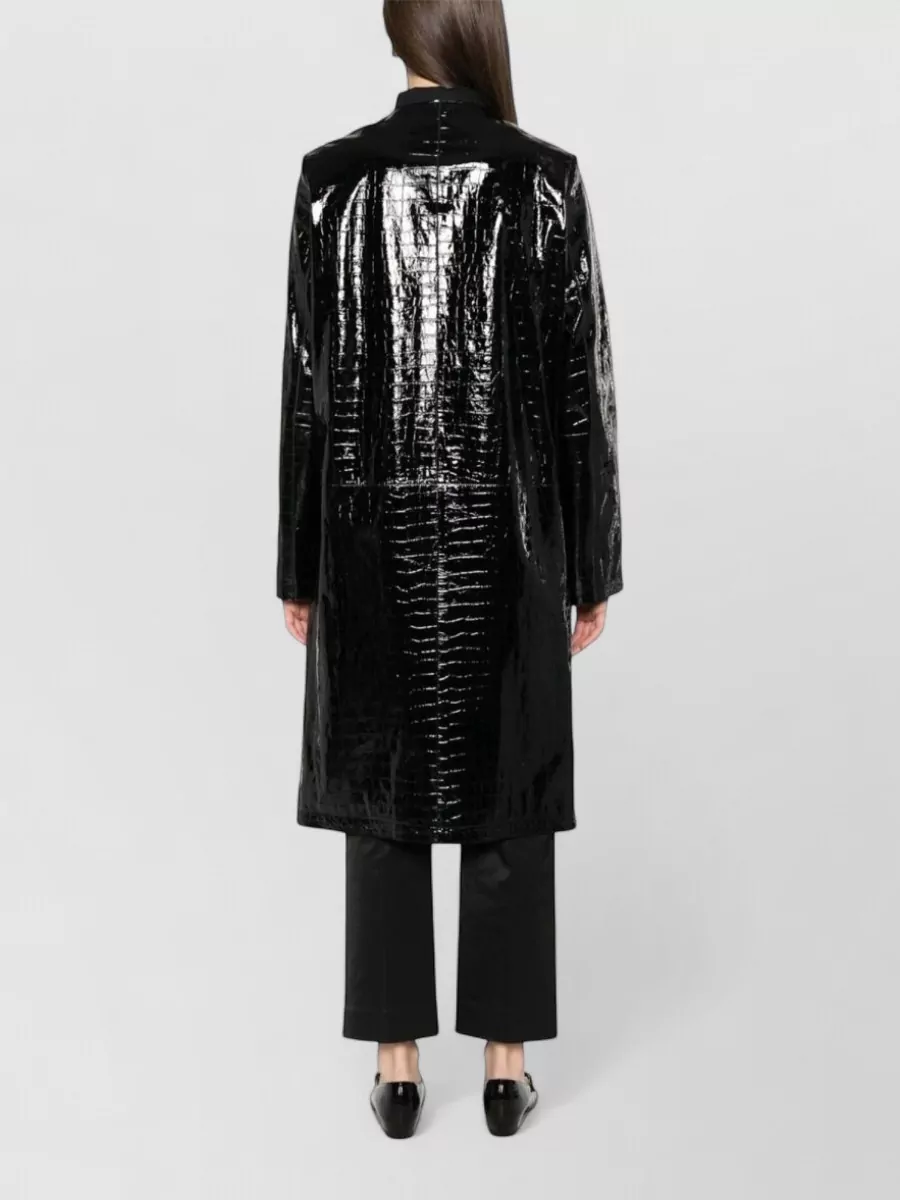 Totême Leather Fitted Jacket