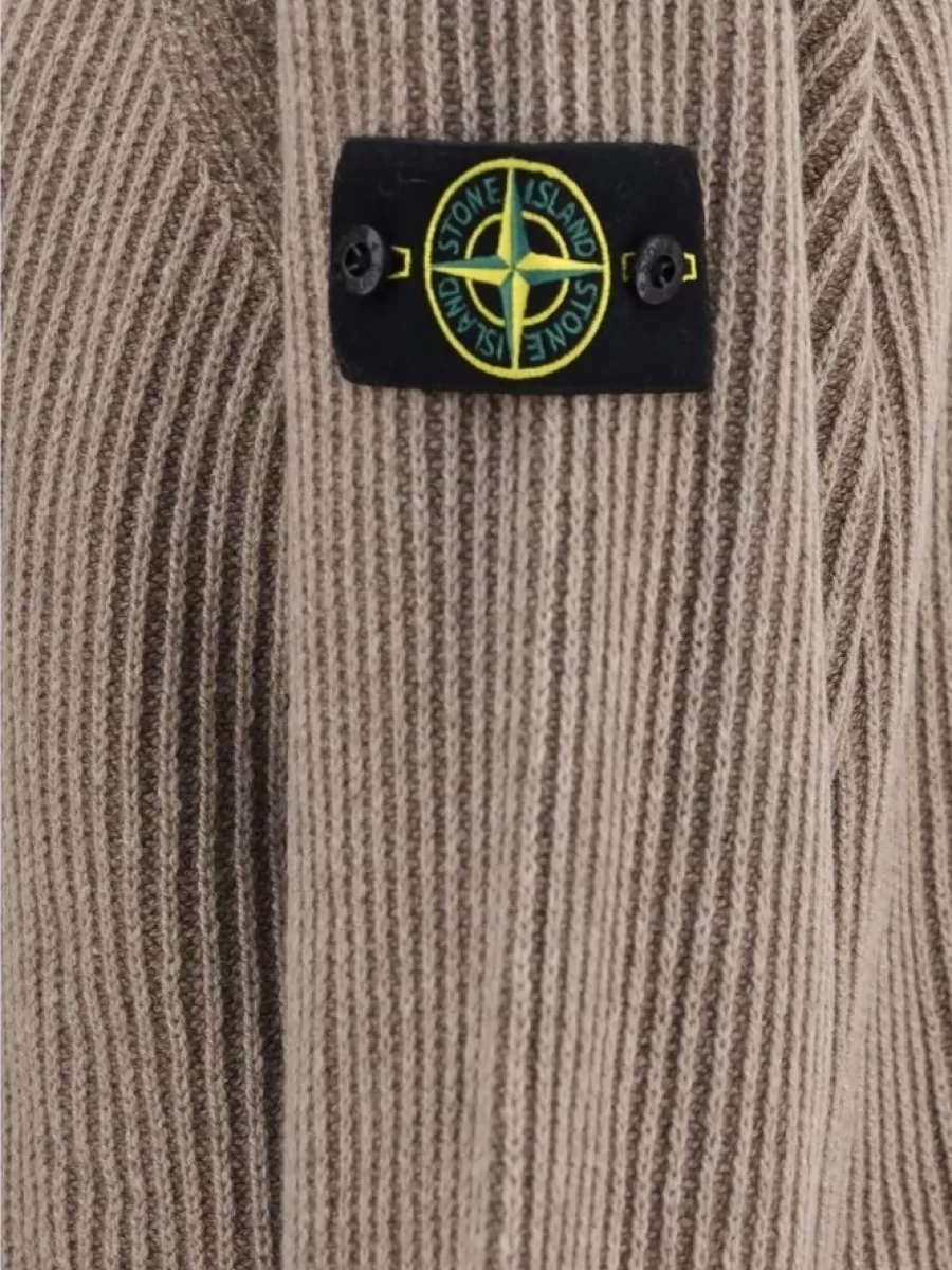 Stone Island Cashmere Hooded Zip-Up Sweater