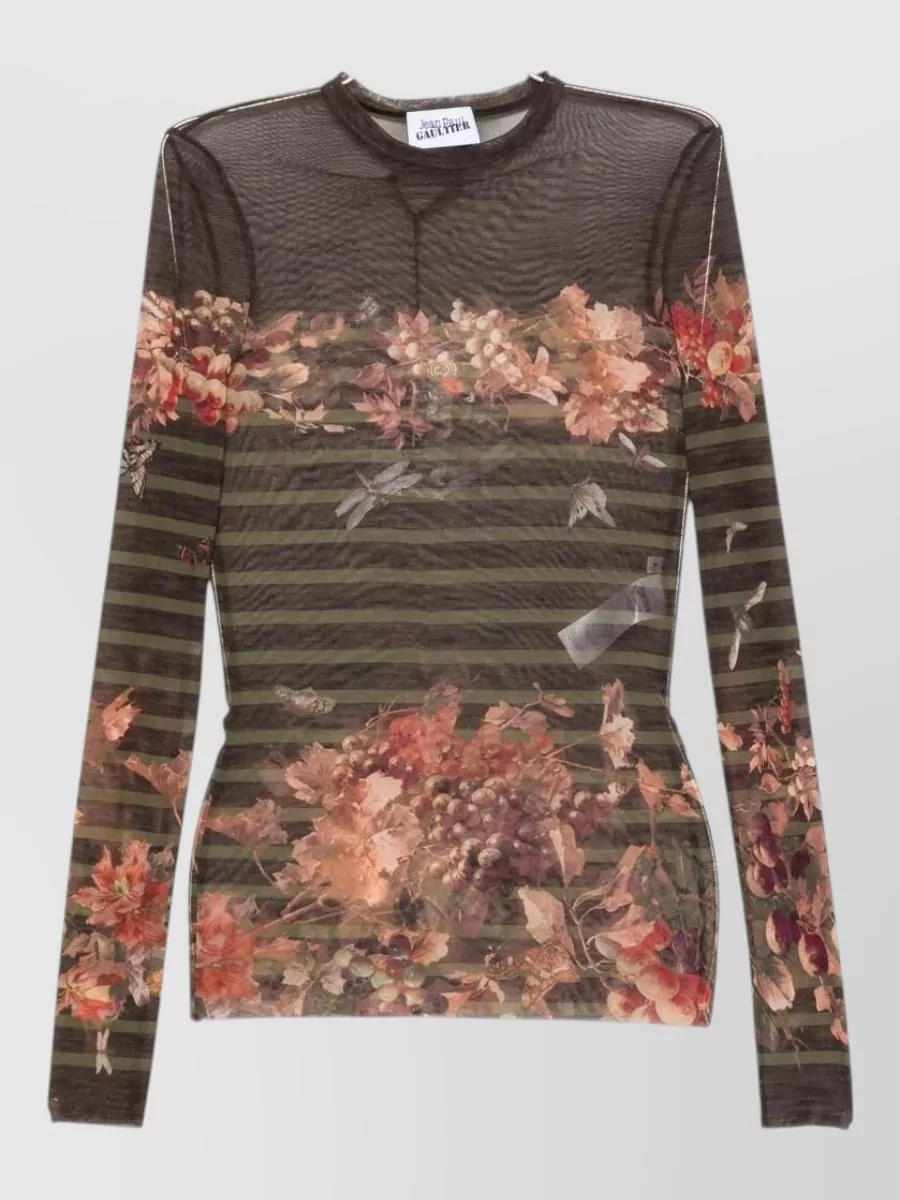 Jean Paul Gaultier long-sleeve knitted top