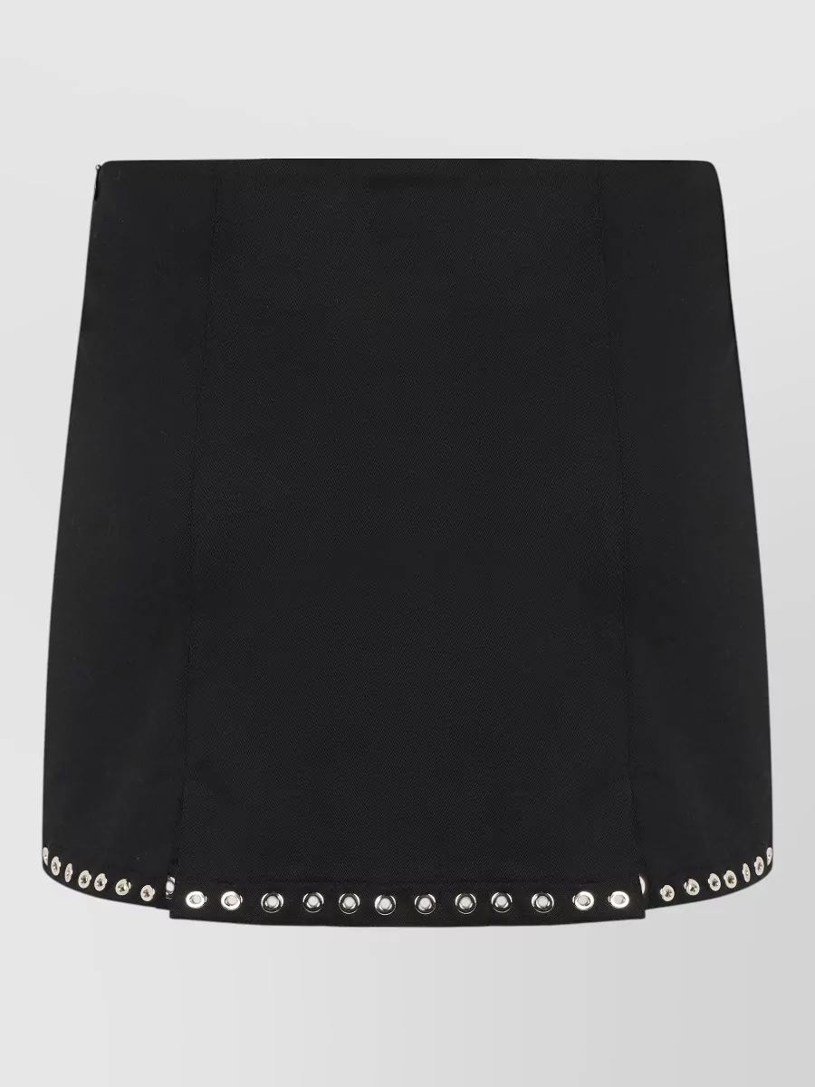 Ludovic de Saint Sernin studded twill mini skirt
