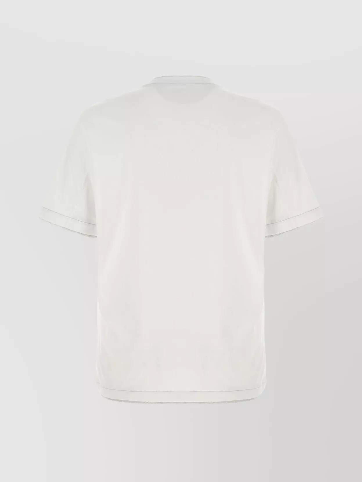 Brunello Cucinelli Short Sleeve Crew Neck T-Shirt With Stitch Detailing