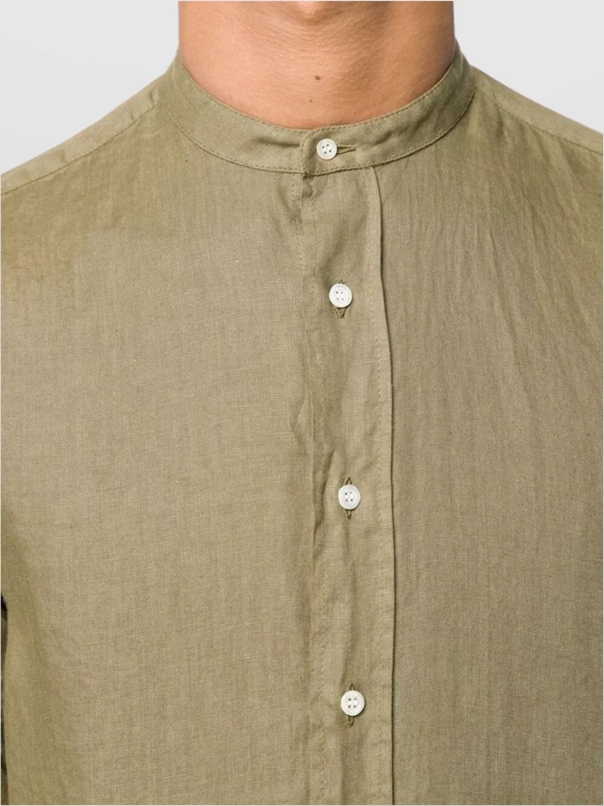 Aspesi Long Sleeve Shirt Curved Hem