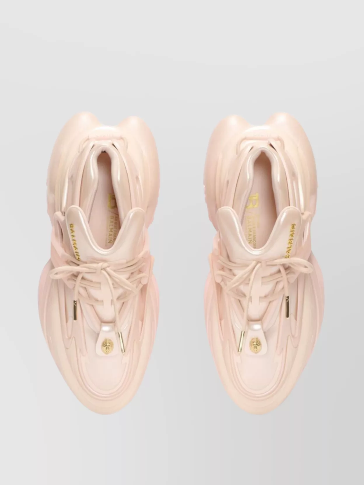 Shop Balmain Low Top Sneakers With Chunky Rubber Sole