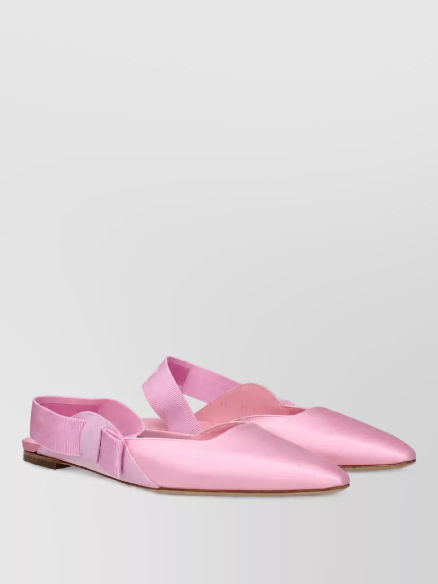 Ferragamo Silk Ballerina Shoes