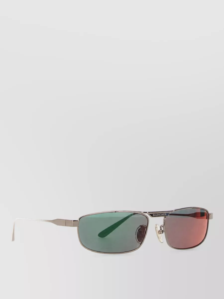 Balenciaga Metal Rectangular Sunglasses