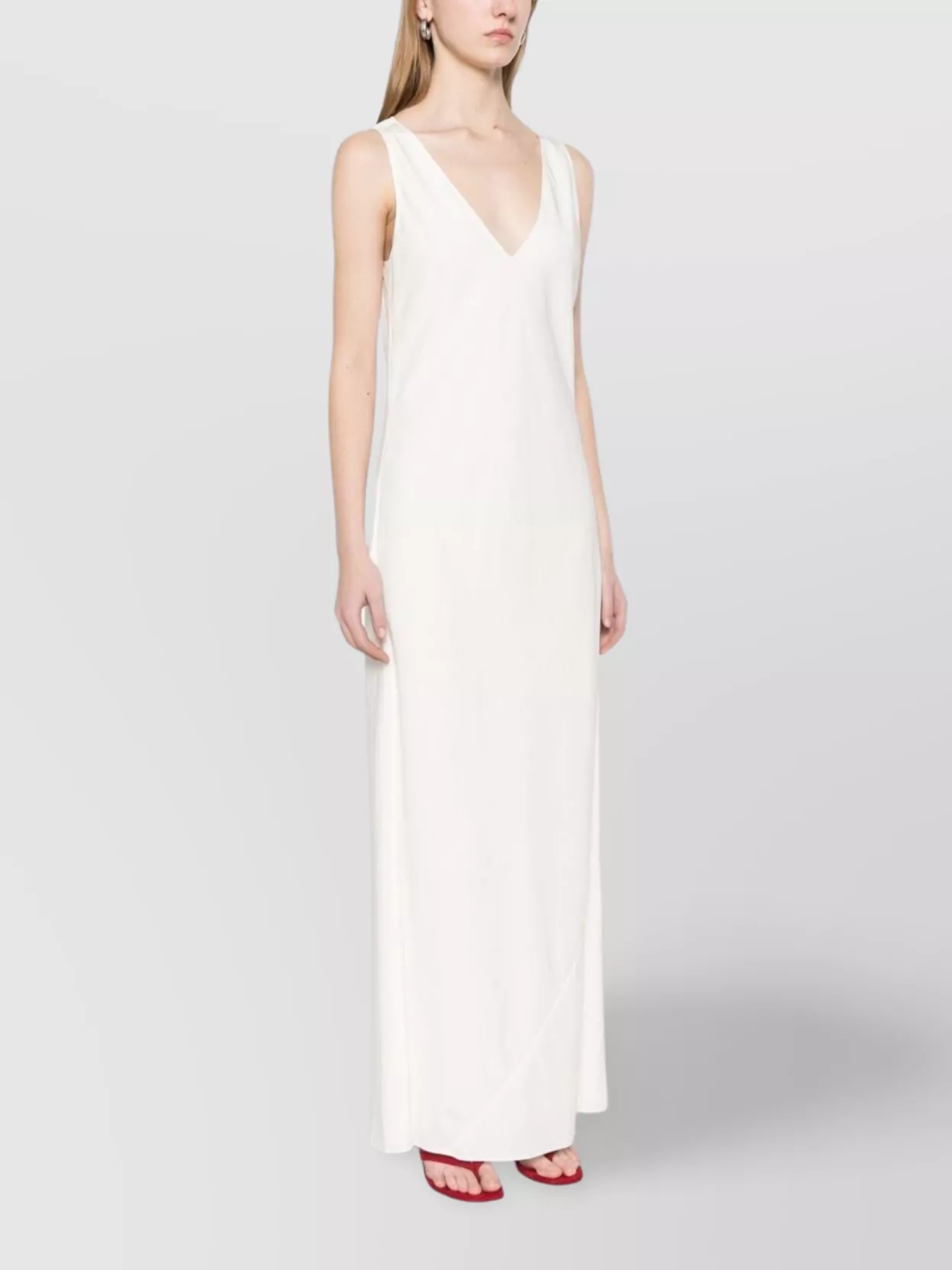 Calvin Klein Long Tech Texture Bias Ankle Dress