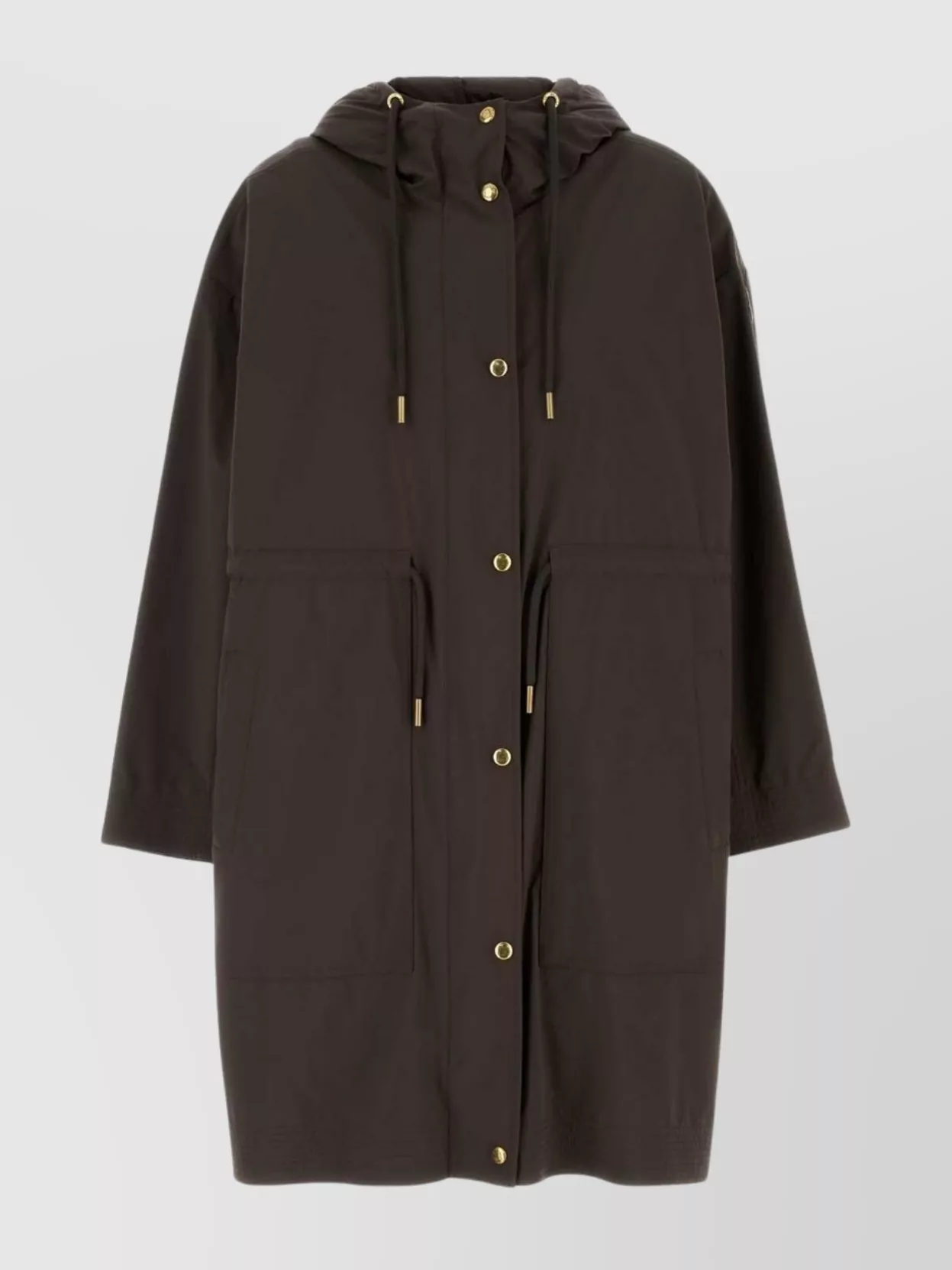 Moncler - nylon parka sainbel drawstring waist