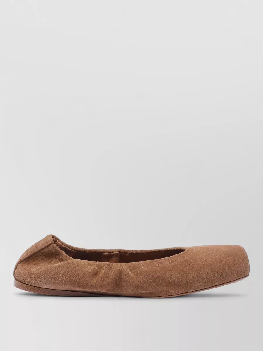 Alaïa Suede Leather Ballet Flats