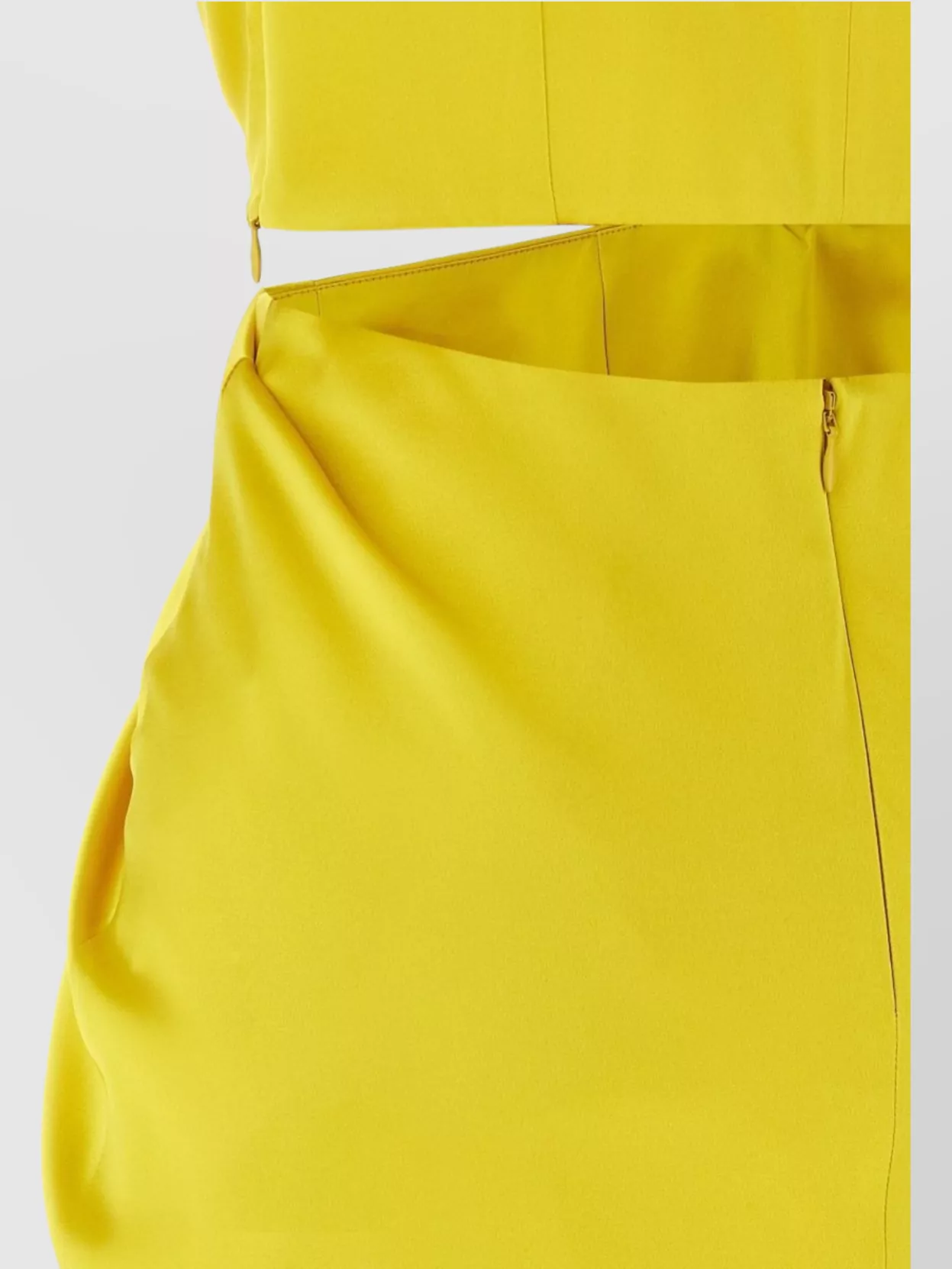 Max Mara Front Draped Dress With Metal Ring Accent