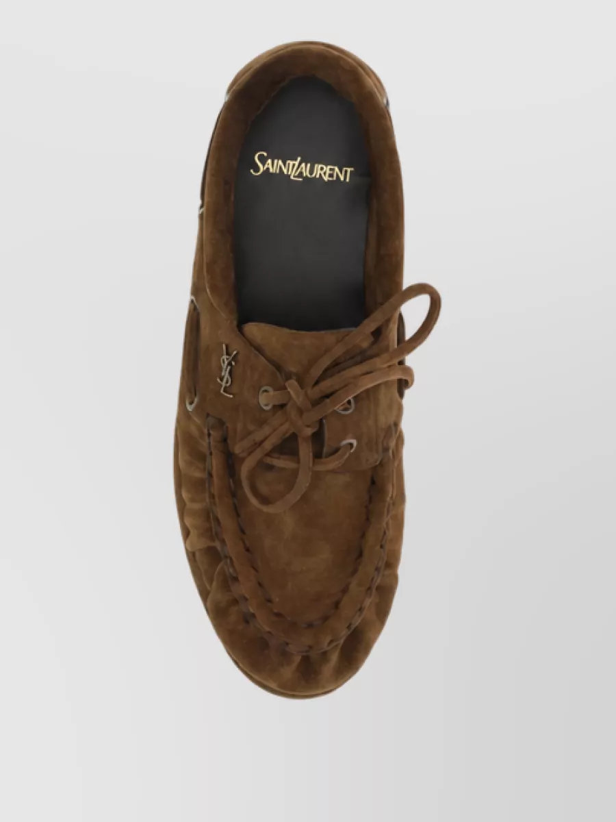 Saint Laurent Suede Leather Mules