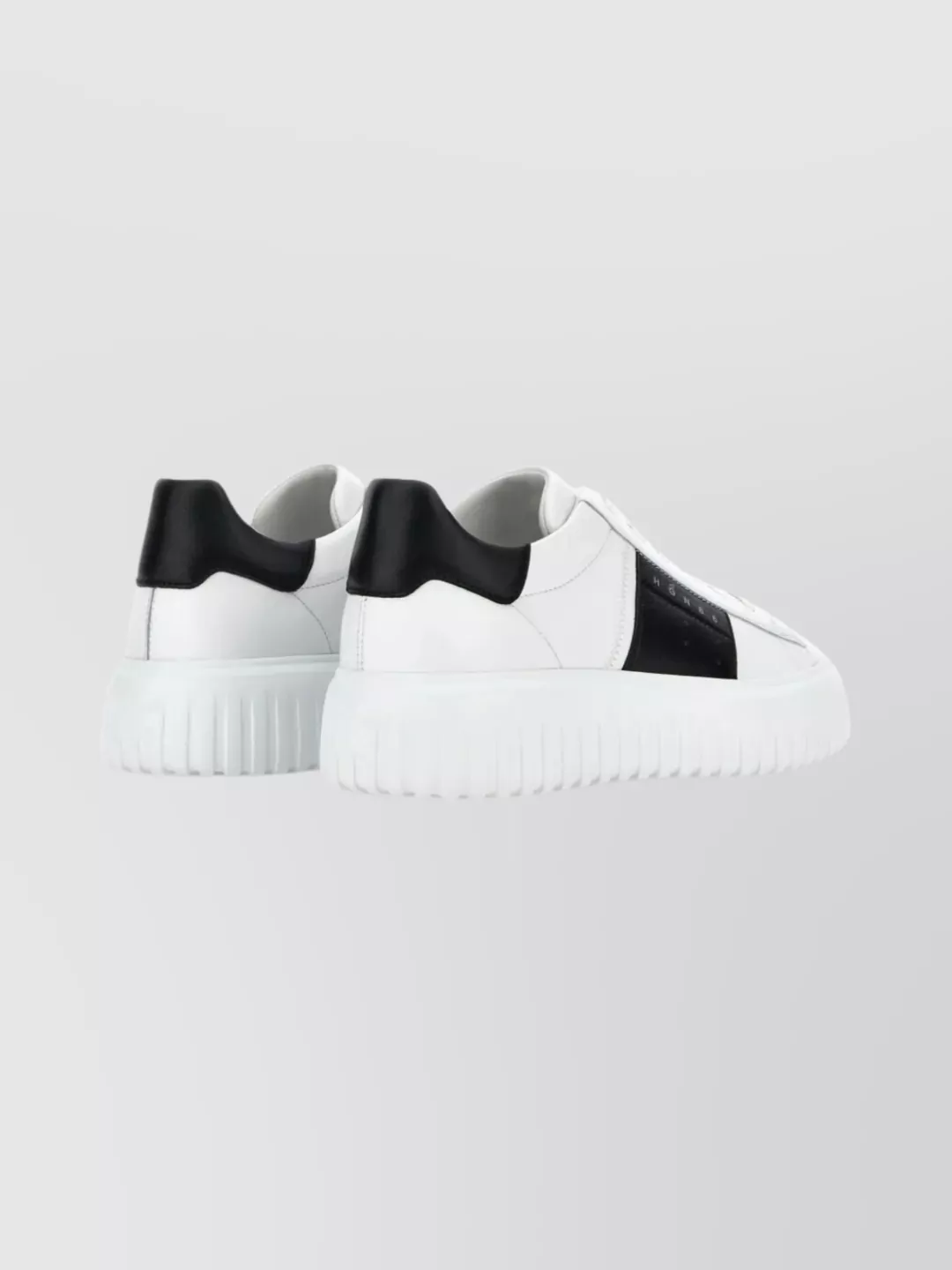 Hogan Nappa Leather Sneakers Featuring Striped Design