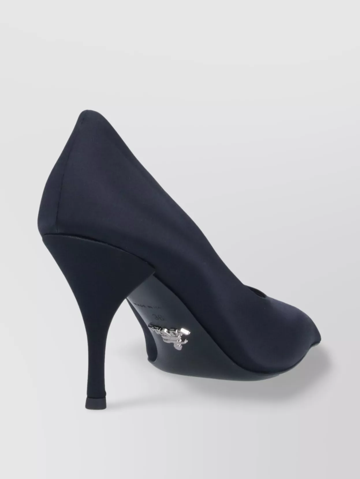 Prada Pointed Toe Satin Finish High Heel