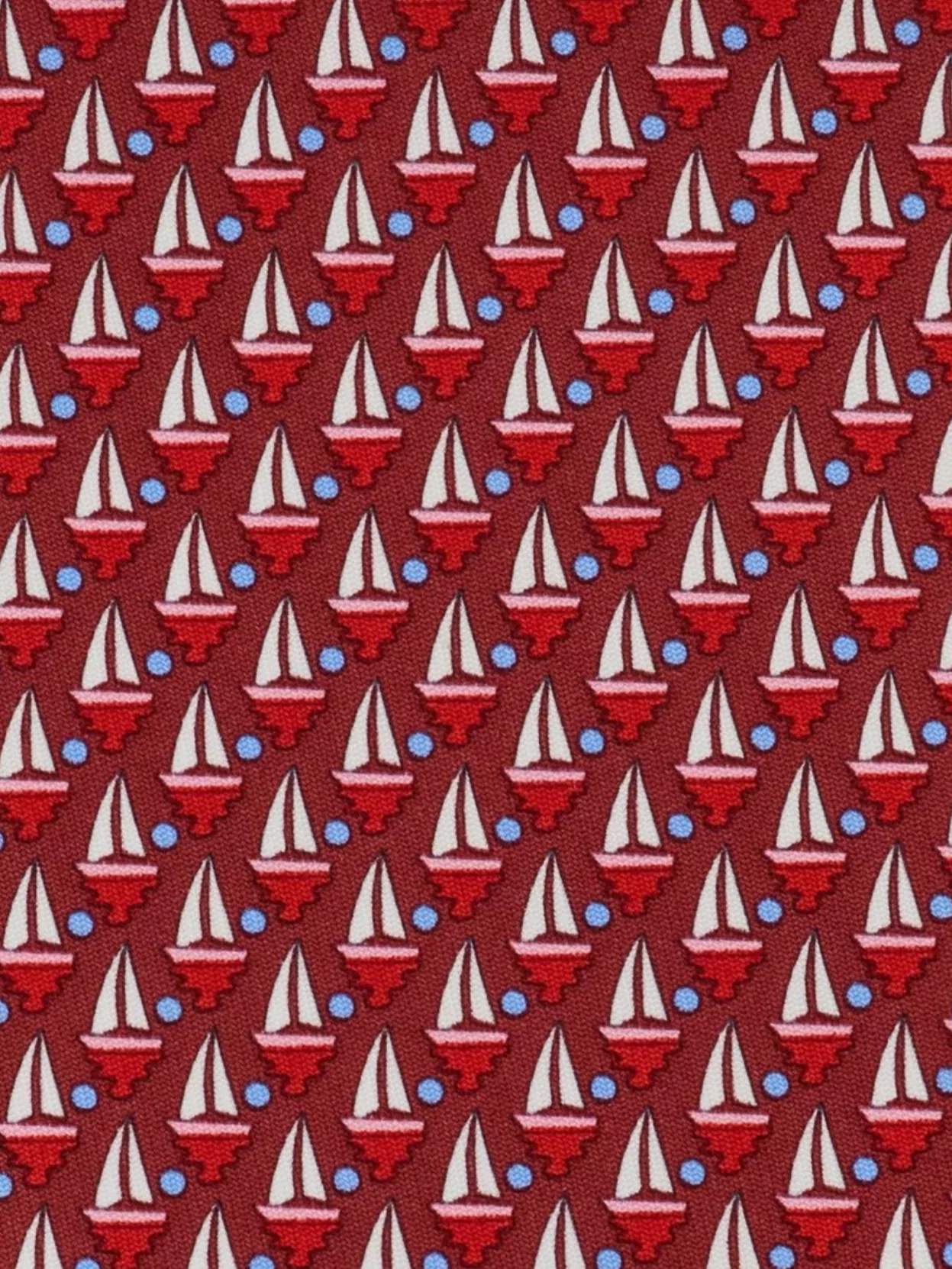 Ferragamo Nautical Design Silk Necktie