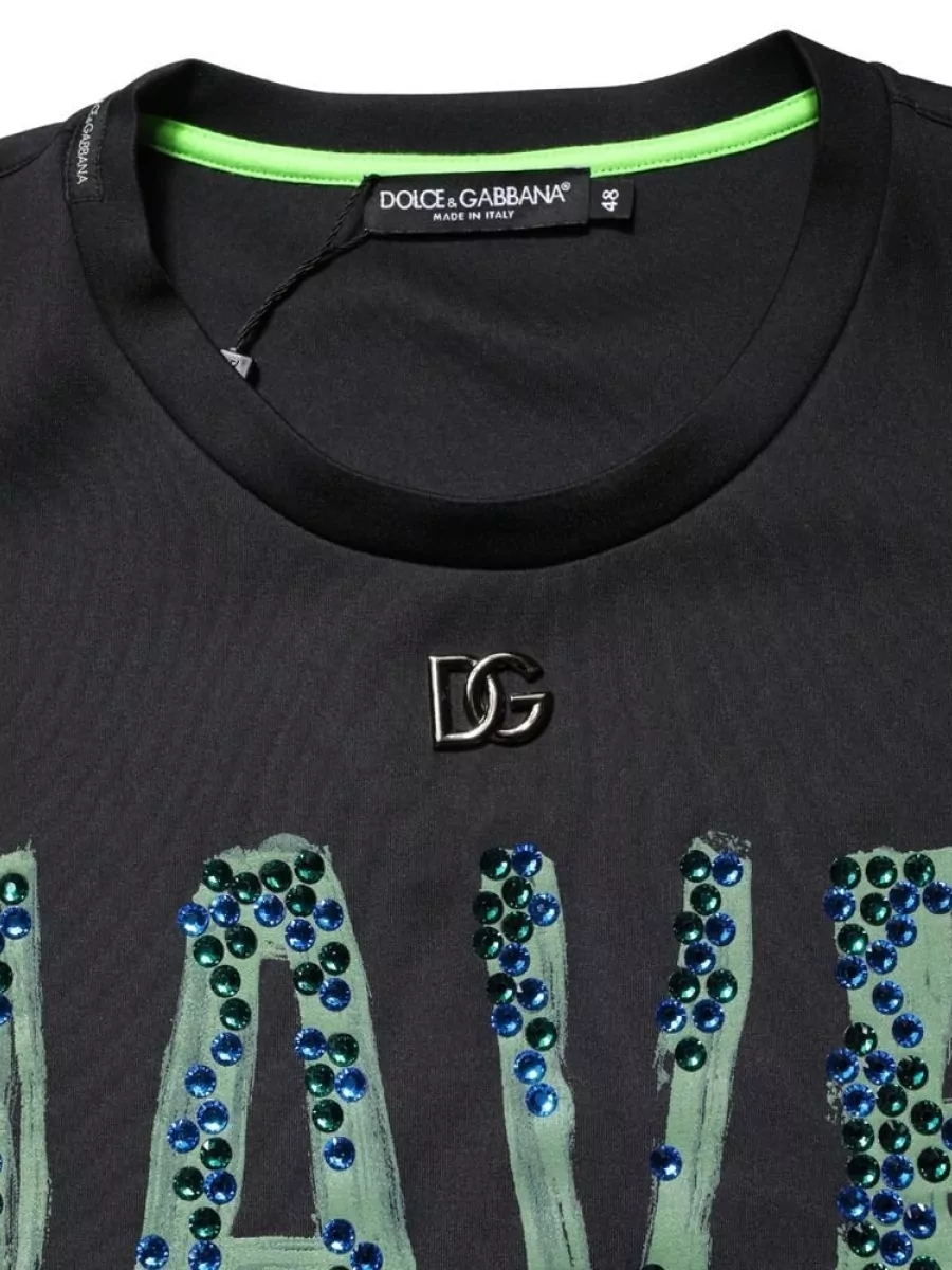 Dolce&Gabbana Embellished crew neck t-shirt