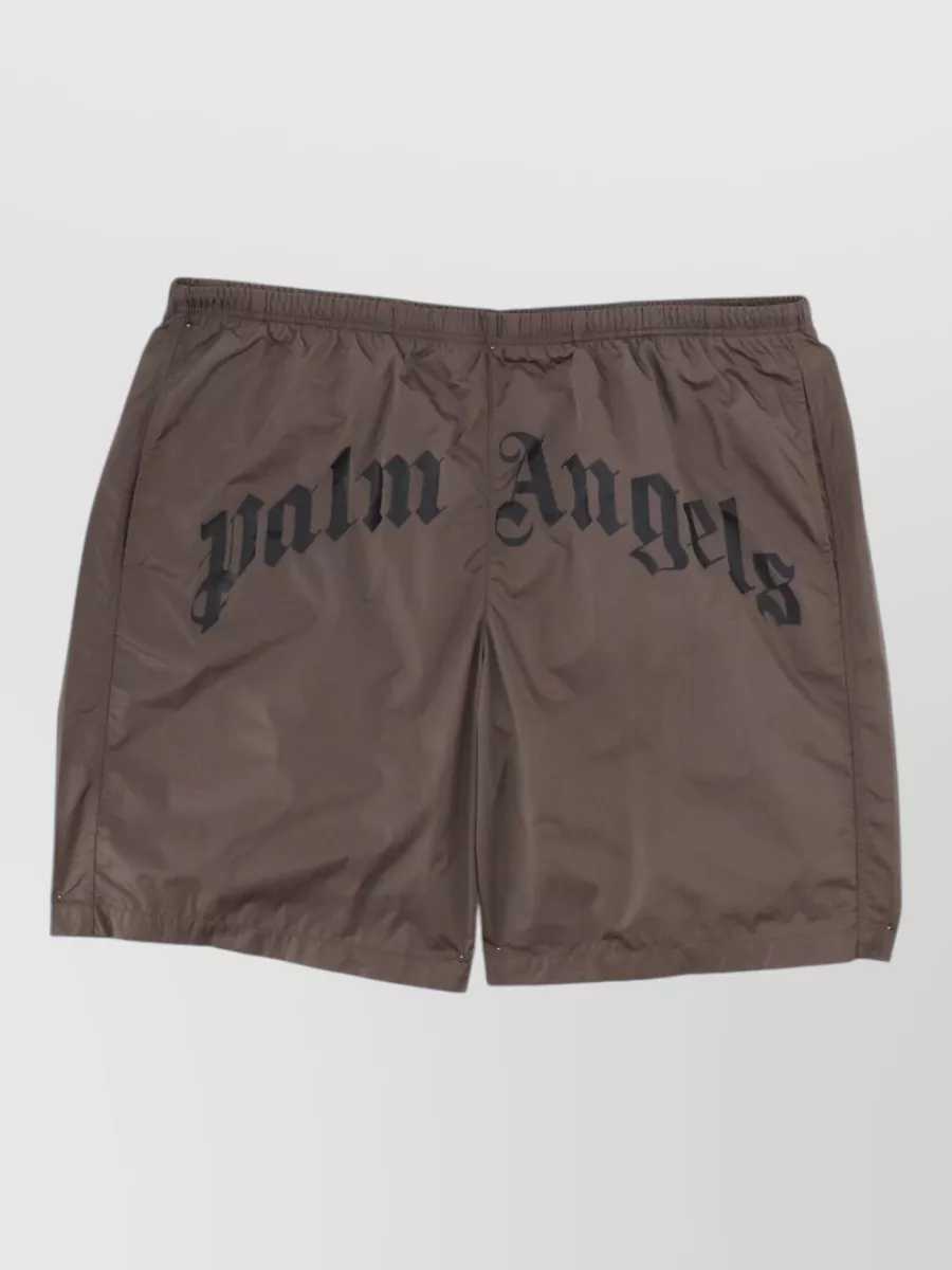 Palm Angels Logo swim shorts
