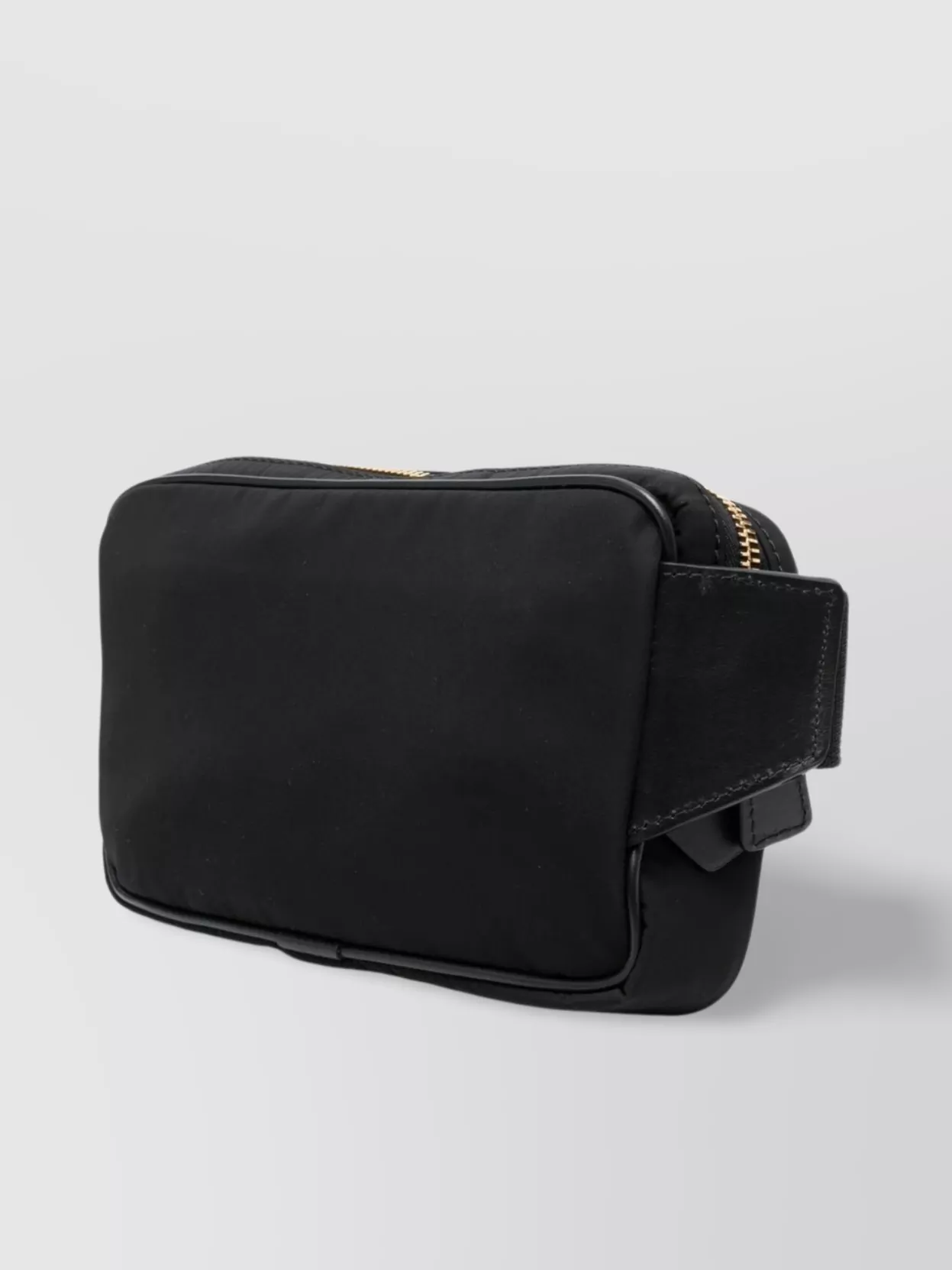 Tom Ford Logo-patch Leather Belt Bag In Black