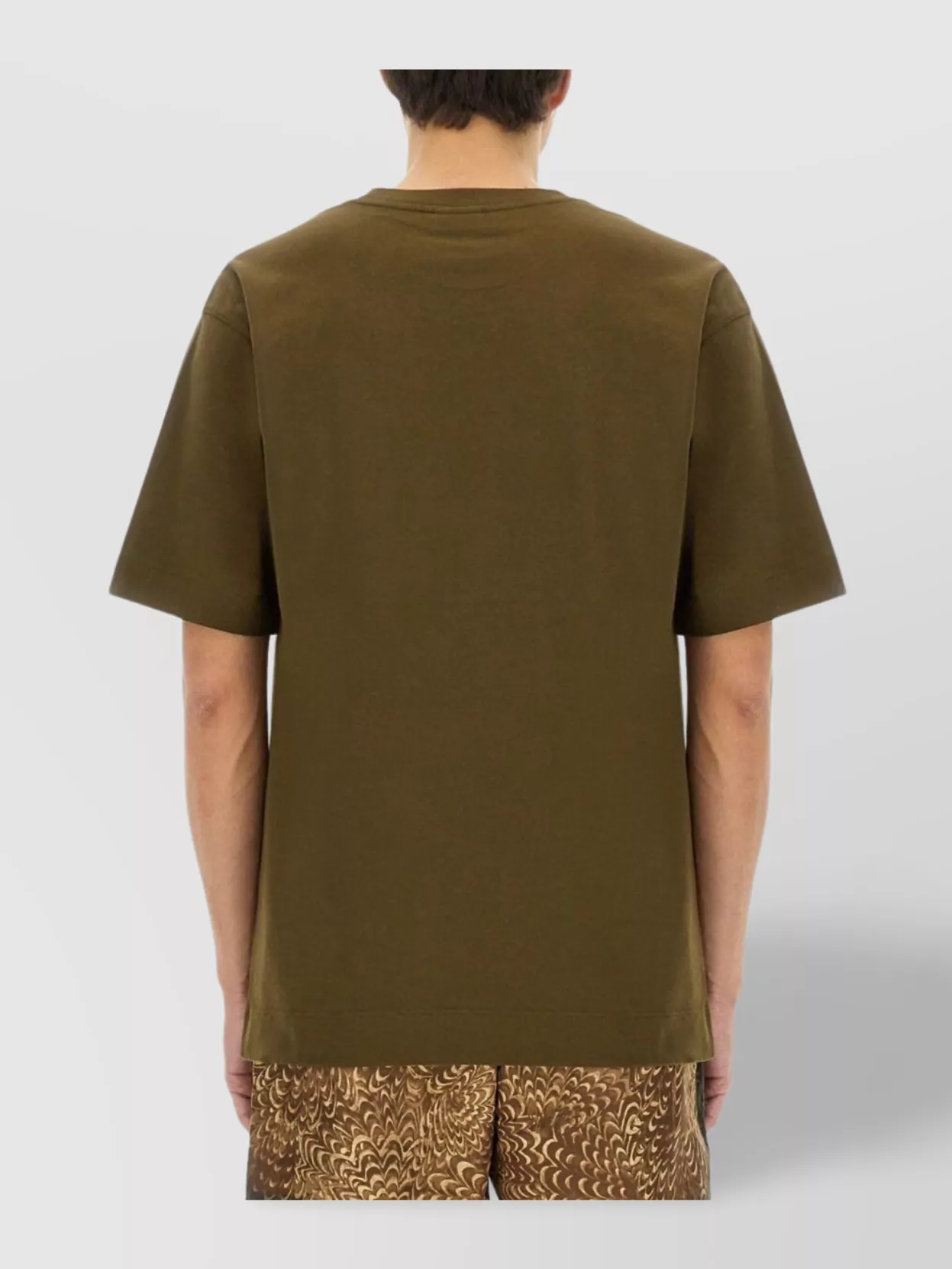 Dries Van Noten Round Neck Short Sleeve Cotton T-Shirt