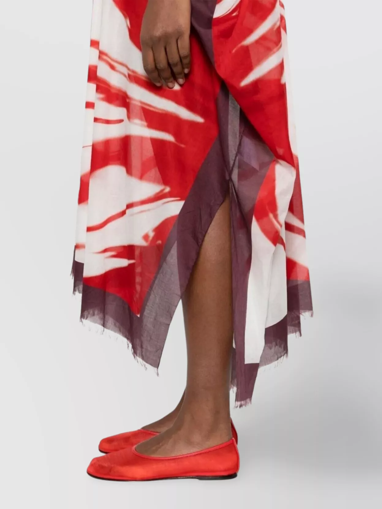 Dries Van Noten Abstract Print Short Sleeve Dress In Multi