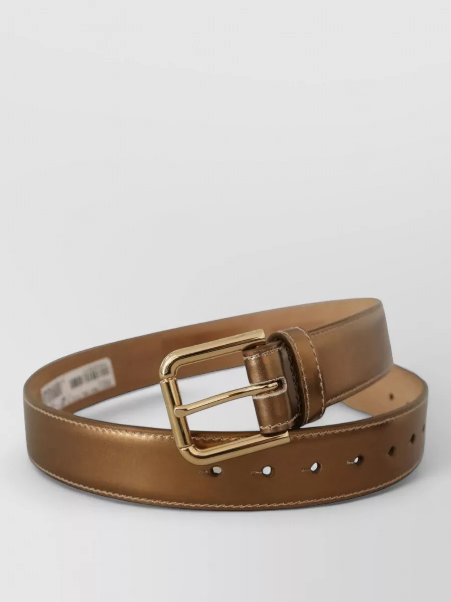 Dolce&Gabbana Calf Leather Waist Belt