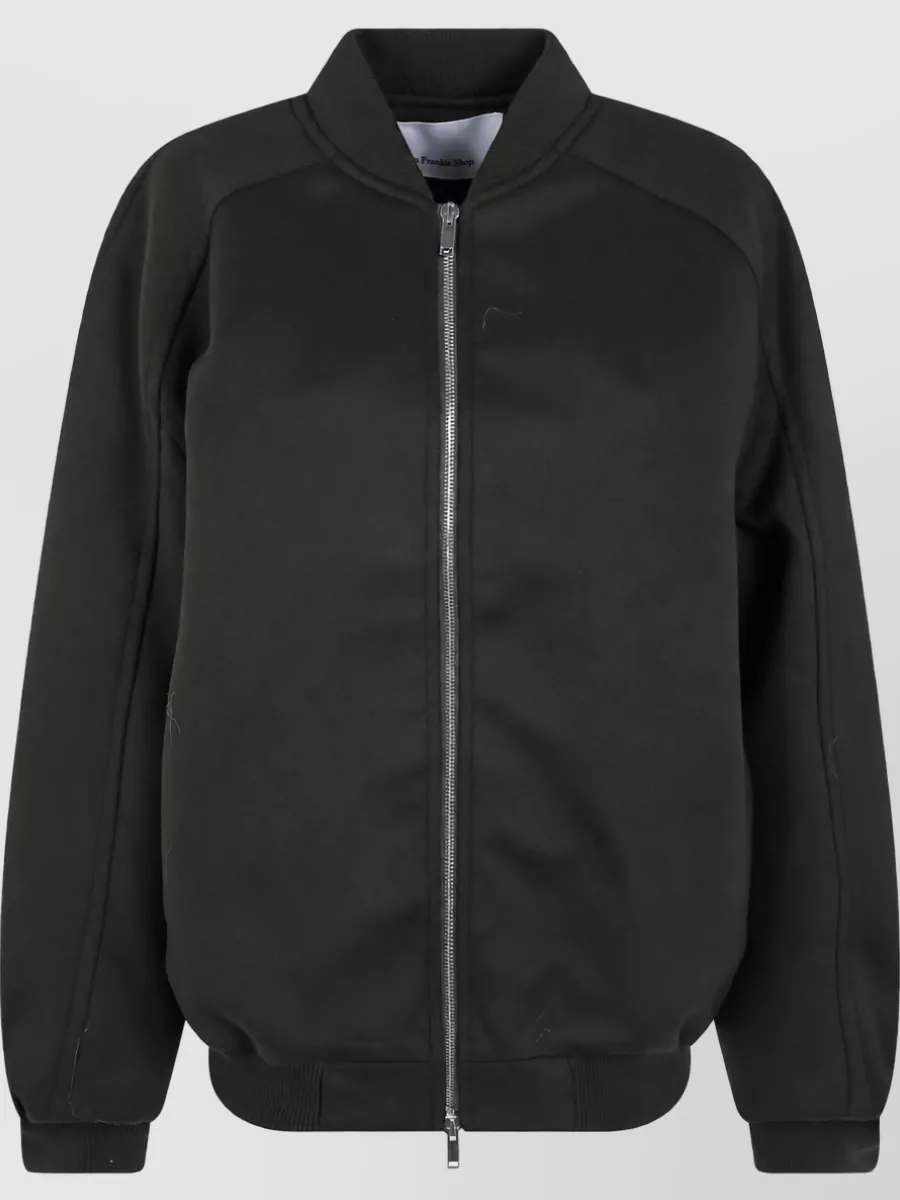 The Frankie Shop Wool Oversized Bomber Jacket