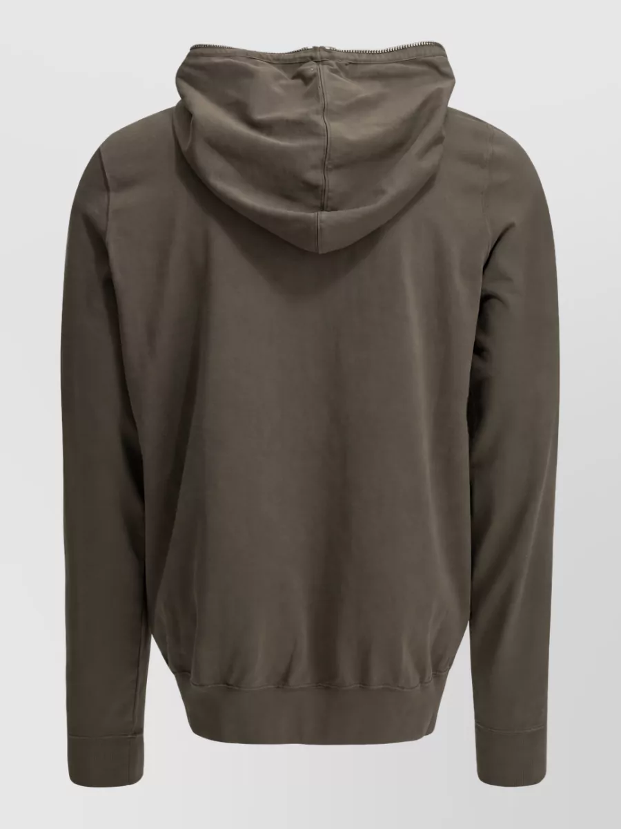Rick Owens Drkshdw Cotton Zip Up Hooded Jacket
