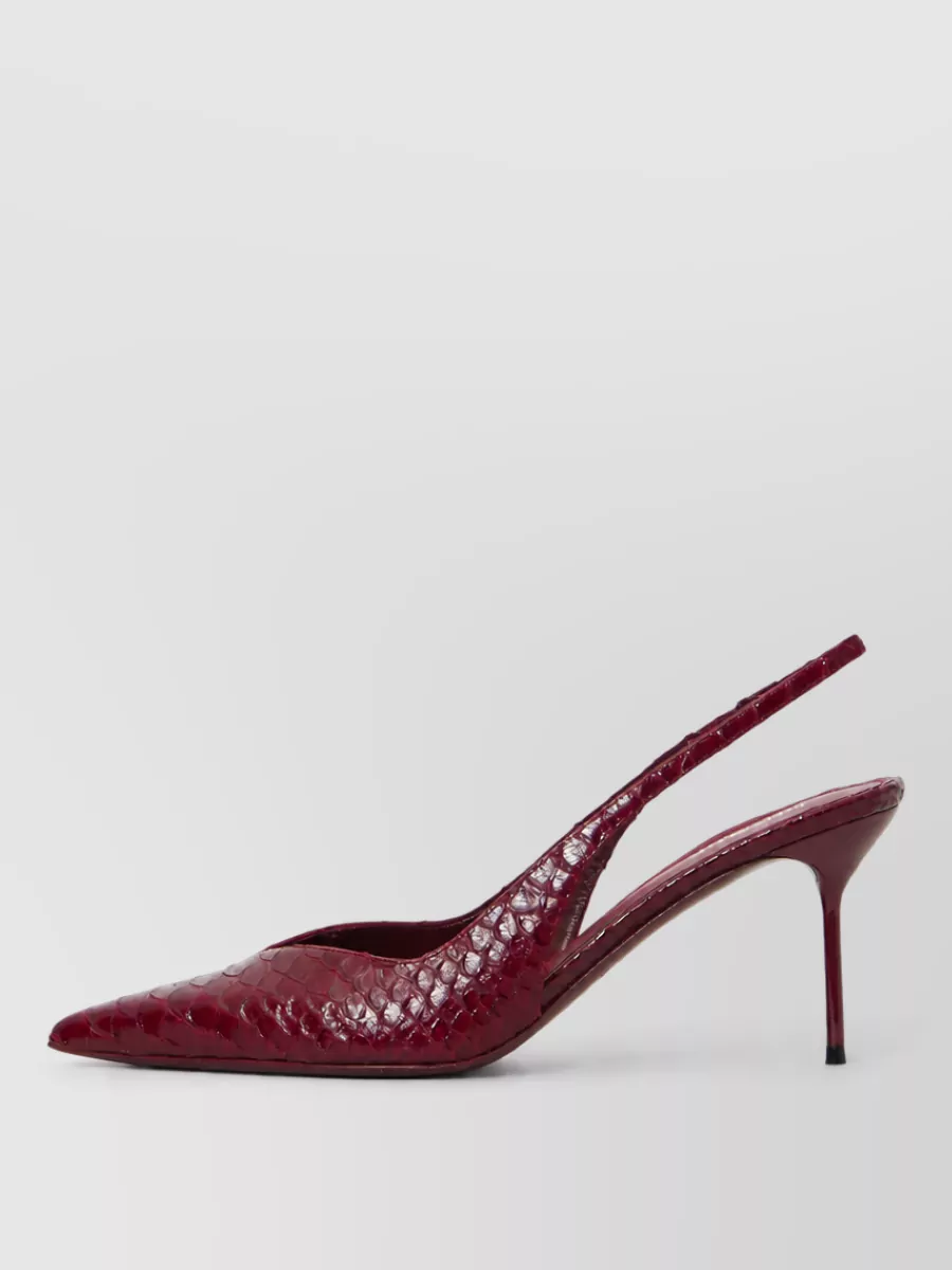 Paris Texas Leather Slingback Mules