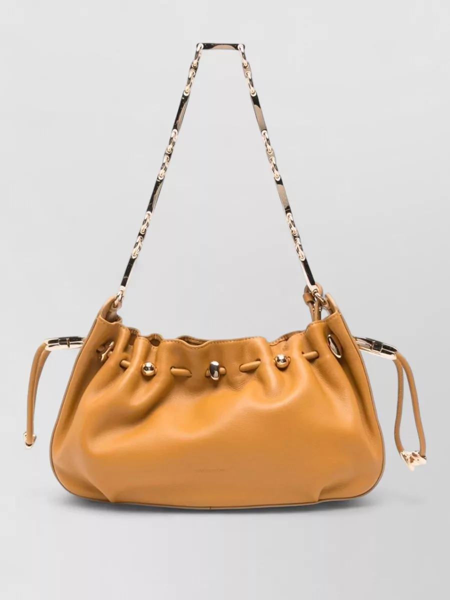 Zimmermann leather ruched shoulder bag
