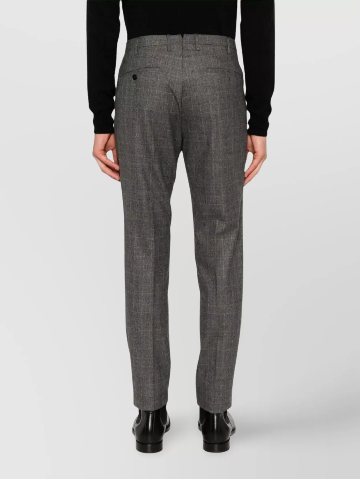 Incotex Men's Trousers With Back Pockets And Belt Loops