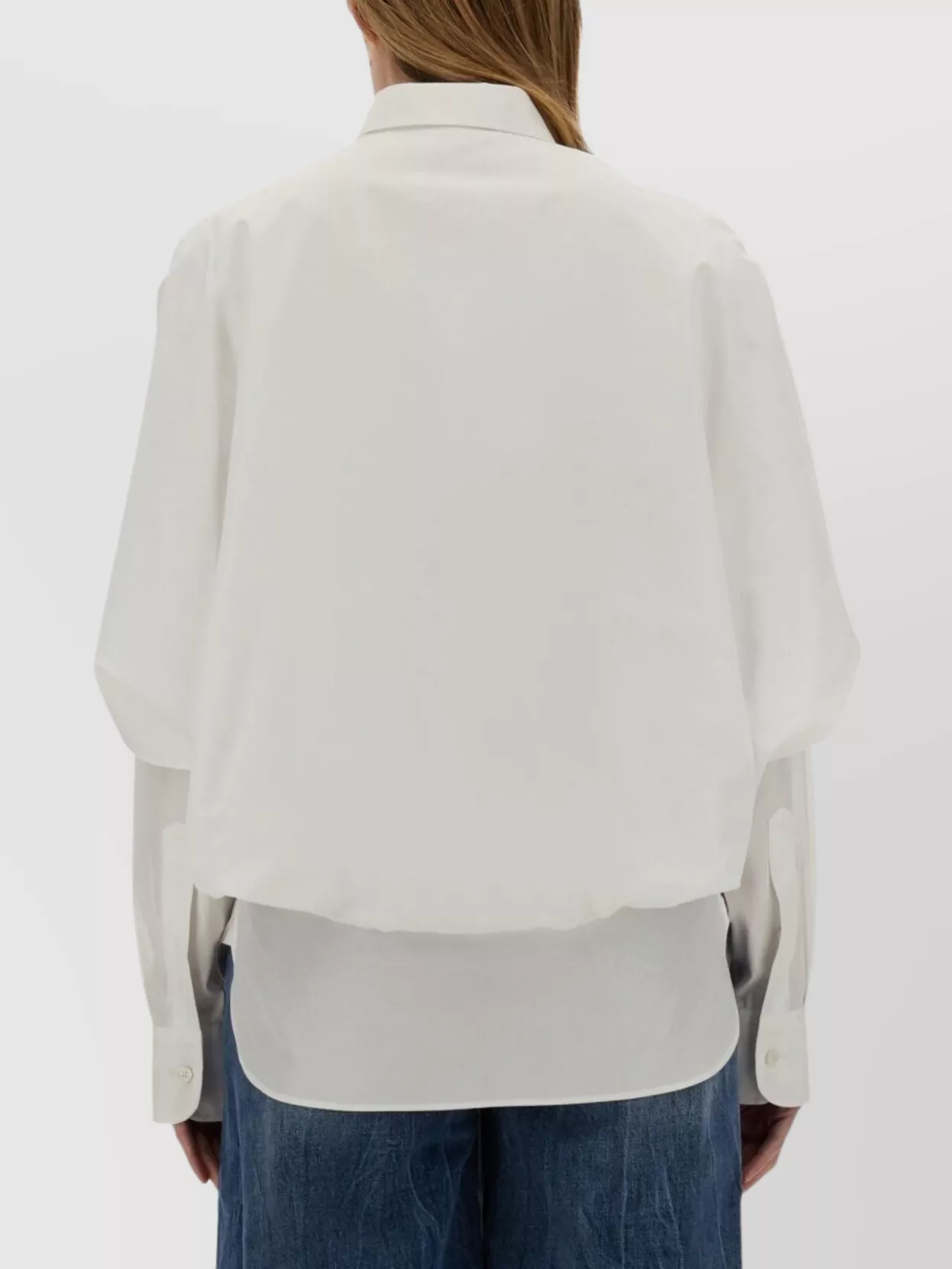 Stella Mccartney Layered Cape Shirt Long Sleeves