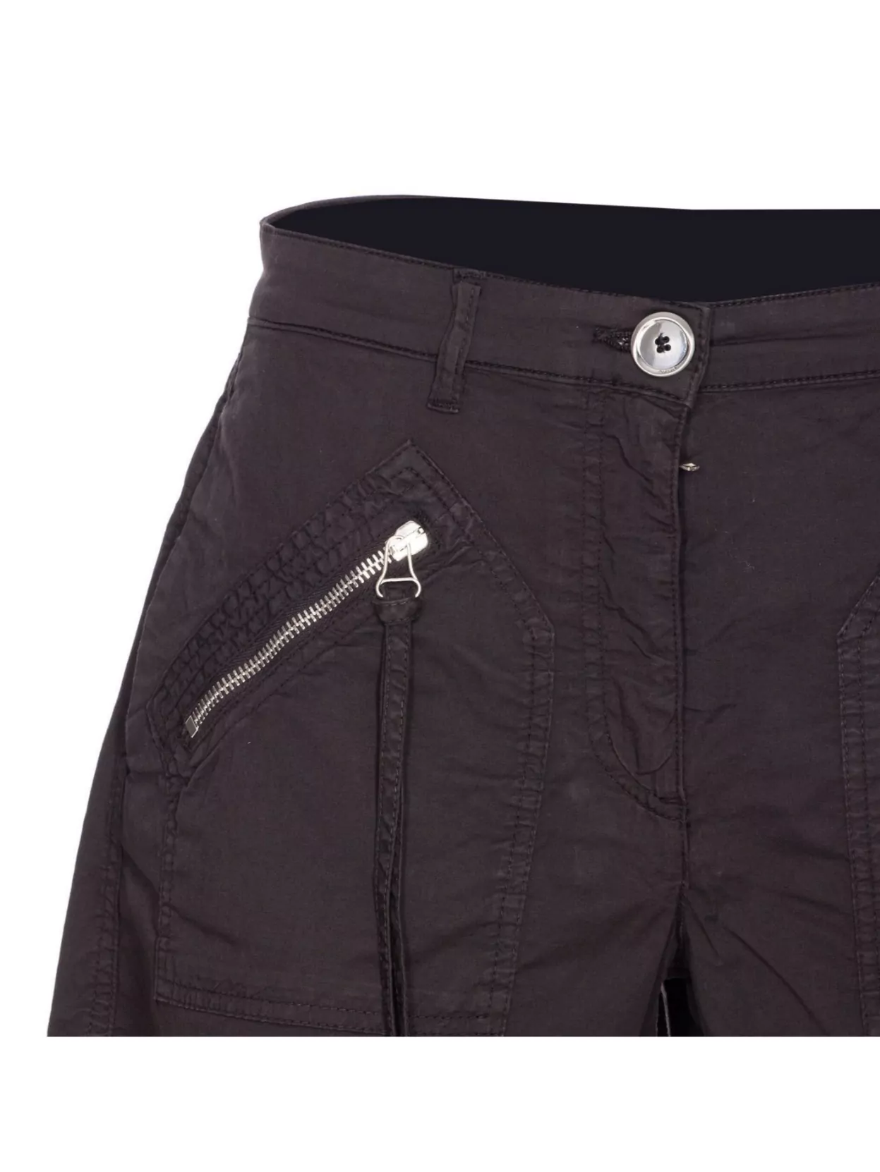 Pinko Teddy Shorts With Zipper And Pockets