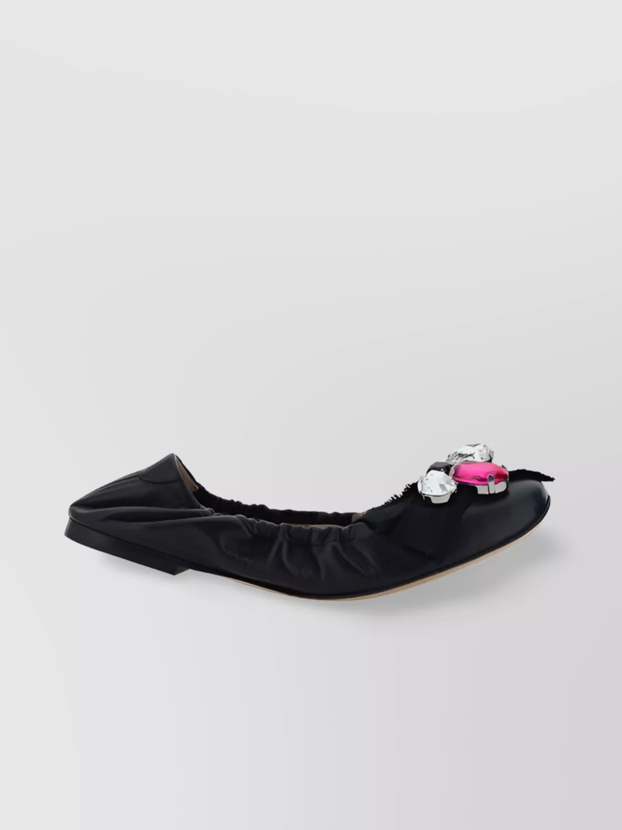 Casadei Queen Bee Ballerina Shoes In 黑色