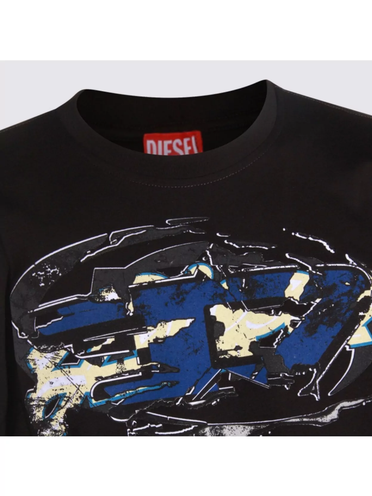 Diesel Crew Neck Graphic Print Short Sleeves