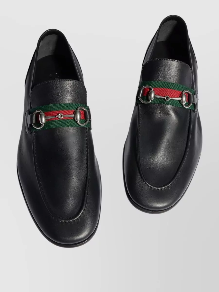 Gucci Leather Como Loafers