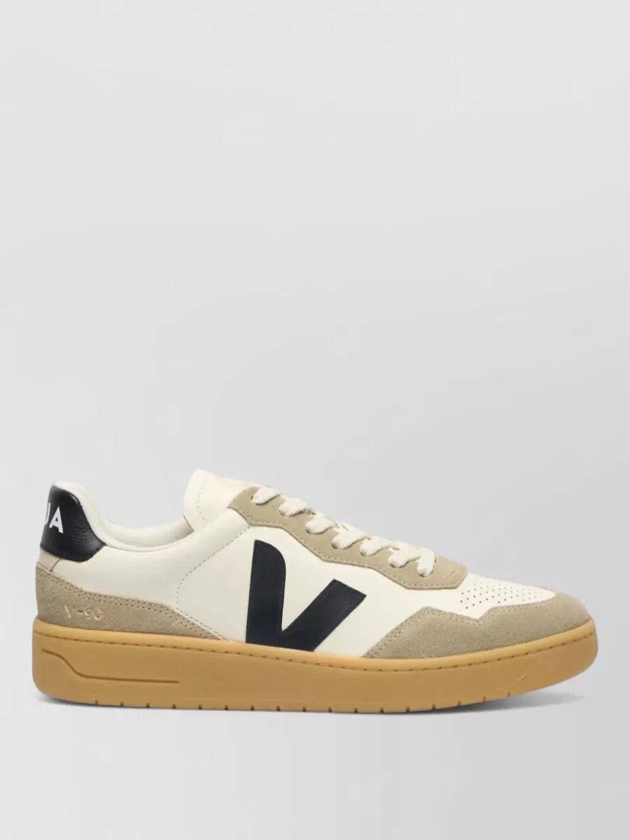 Veja Leather Low-Top Sneakers V-90