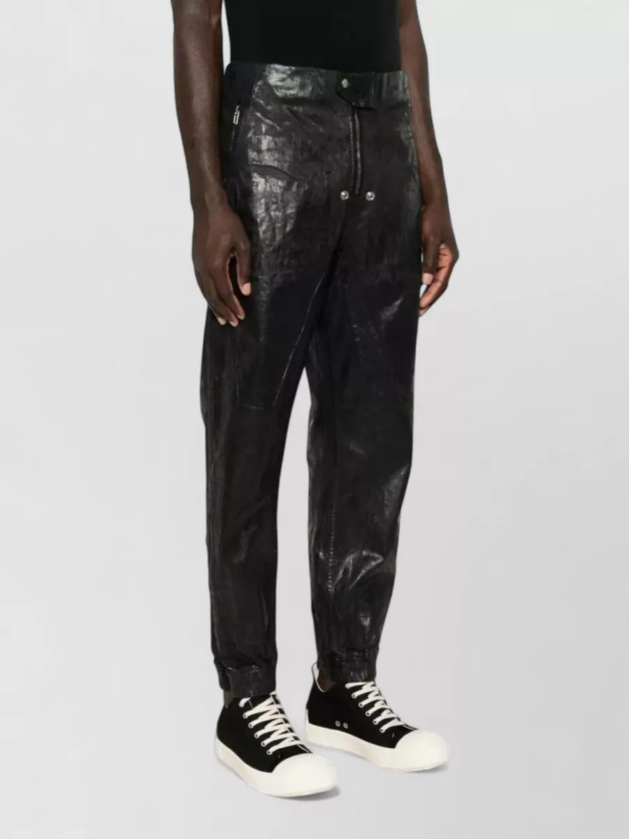 Rick Owens Drkshdw Coated Denim Moto Track Trousers