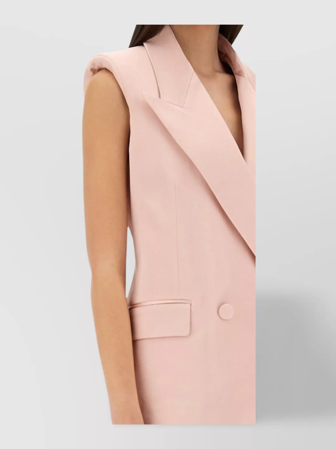 Nina Ricci Sleeveless Jacket With Double-breasted Button Detailing