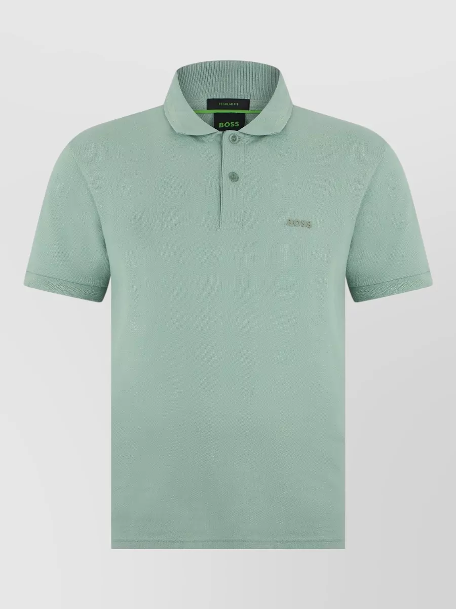 Boss Cotton piqué short-sleeve polo shirt