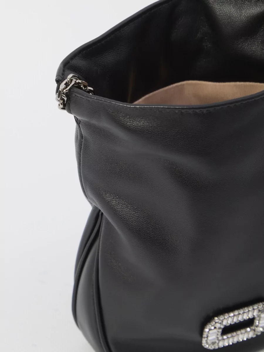 Roger Vivier Nano Pilgrim Crossbody Bag Crystal Buckle