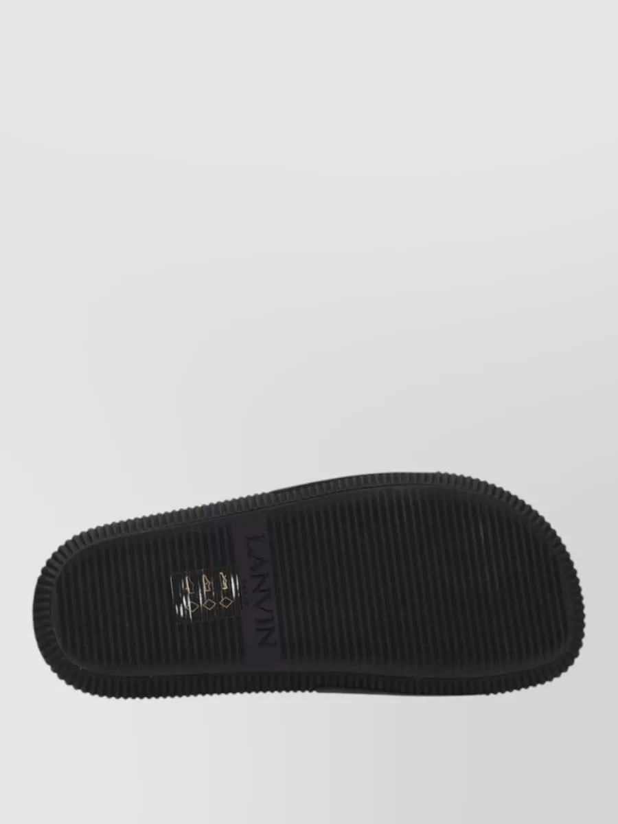 Lanvin Embellished Logo Slides