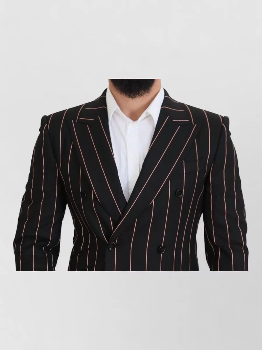 Dolce&Gabbana Striped Double Breasted Blazer
