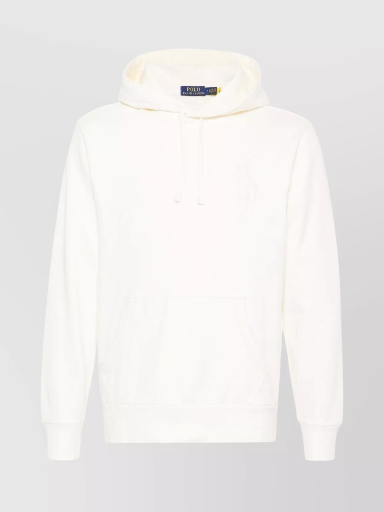 Ralph Lauren Hooded Sweatshirt With Drawstring And Pouch In White
