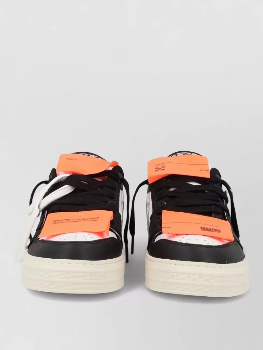 Off-White leather low-top sneakers