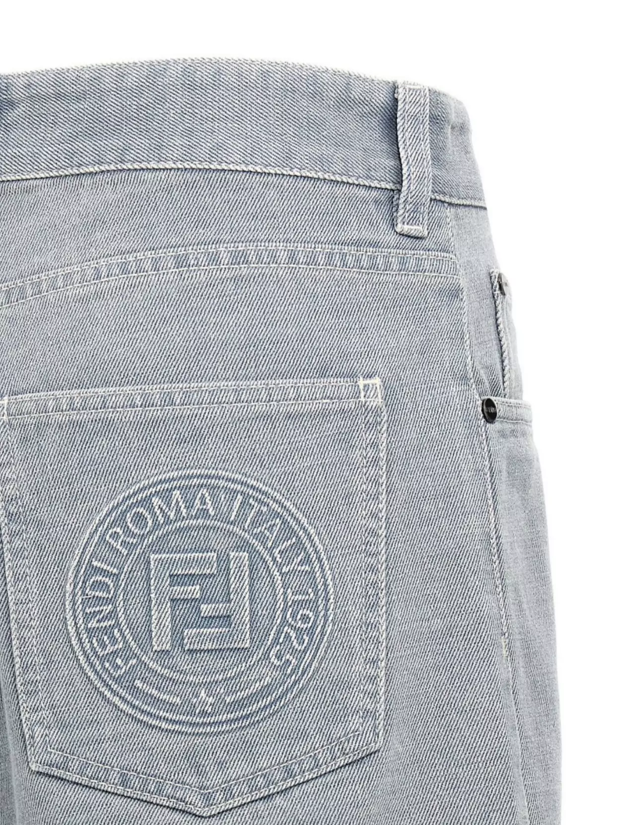 FENDI TAILORED SHORTS WITH POCKETS AND LOOPS